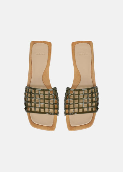 Barbara Jelly Slide Sandal in Sandals - CHIVE | VINCE Women