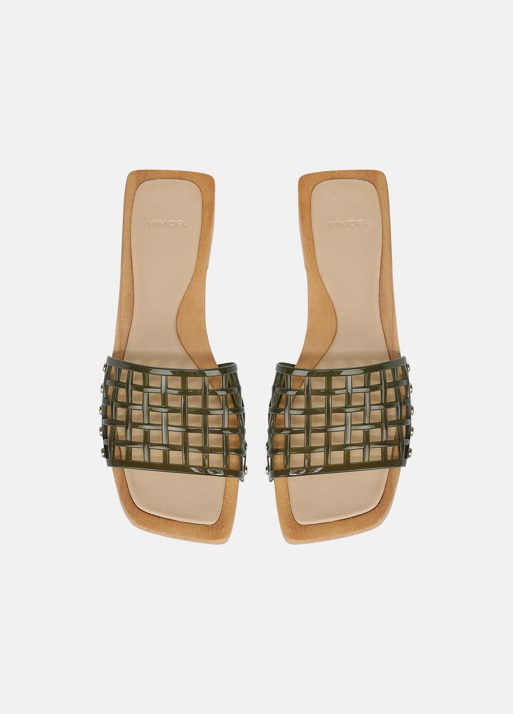 Barbara Jelly Slide Sandal in Sandals - CHIVE | VINCE Women