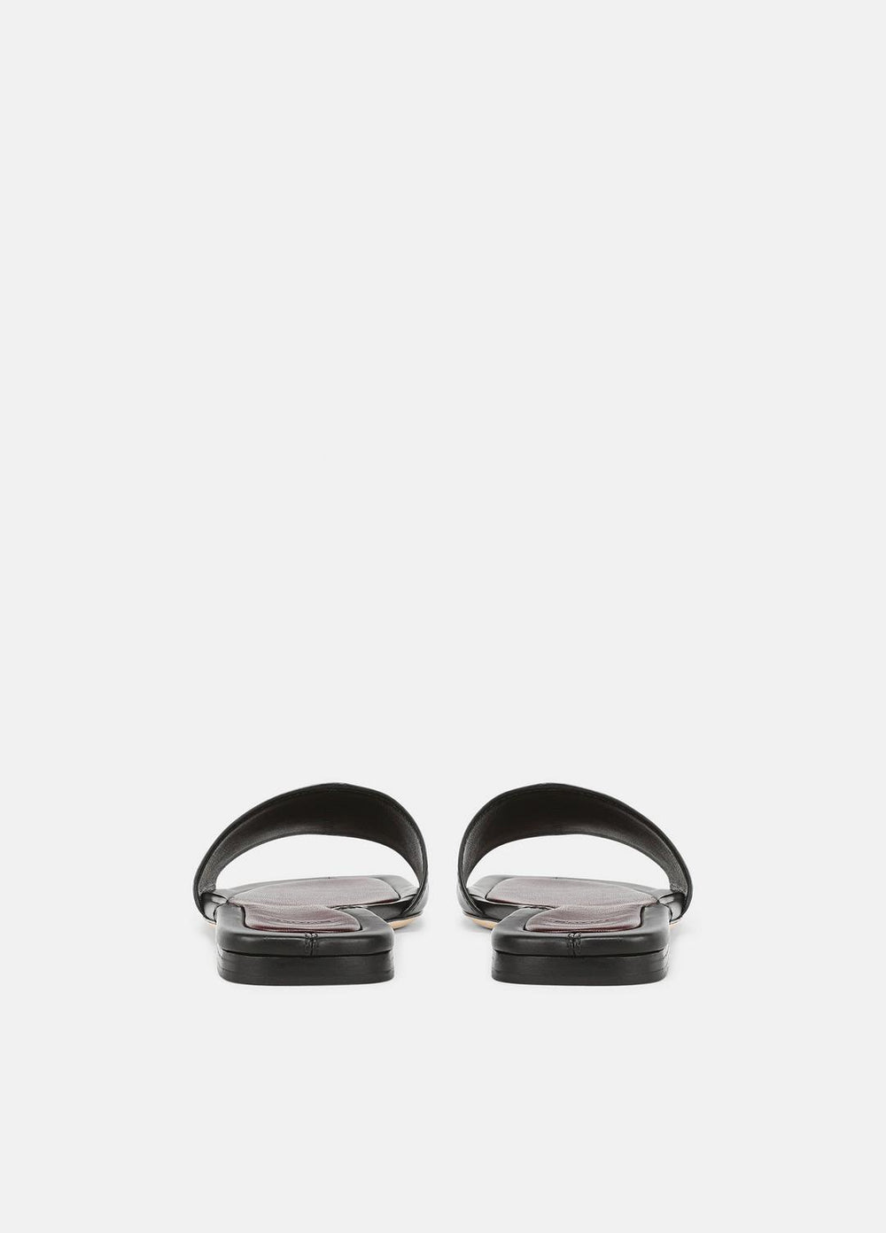 Valeria Leather Slide Sandal in Sandals - BLACK | VINCE Women