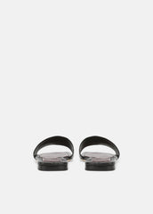Valeria Leather Slide Sandal in Sandals - BLACK | VINCE Women
