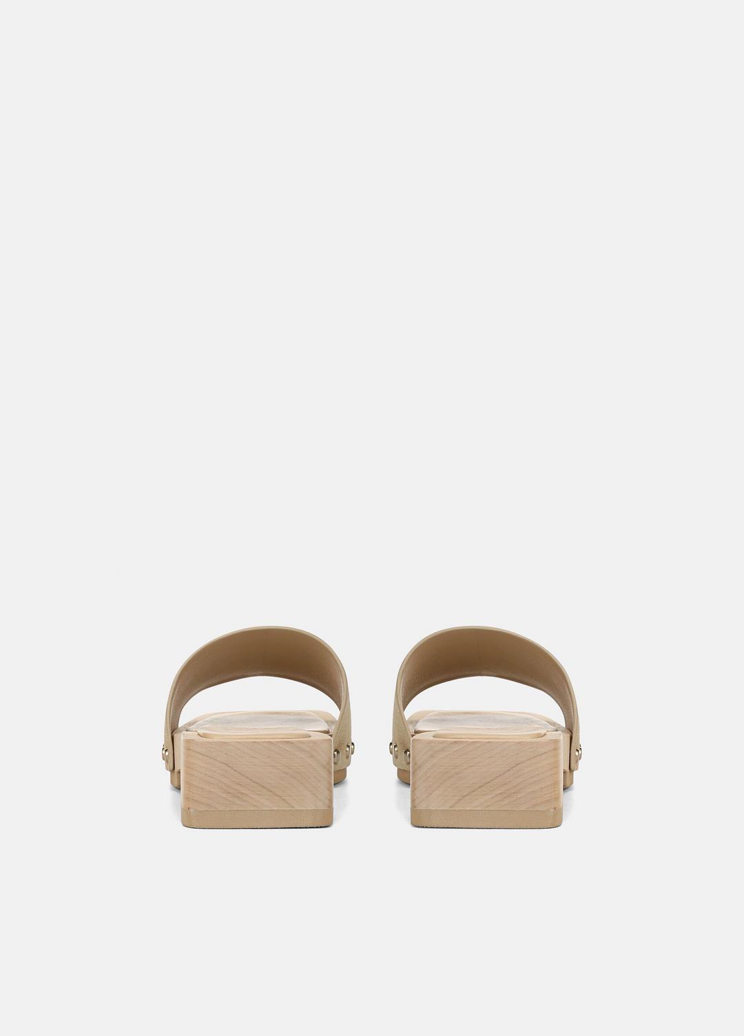 Barbara Suede Slide Sandal in Sandals - WHEAT | VINCE Women