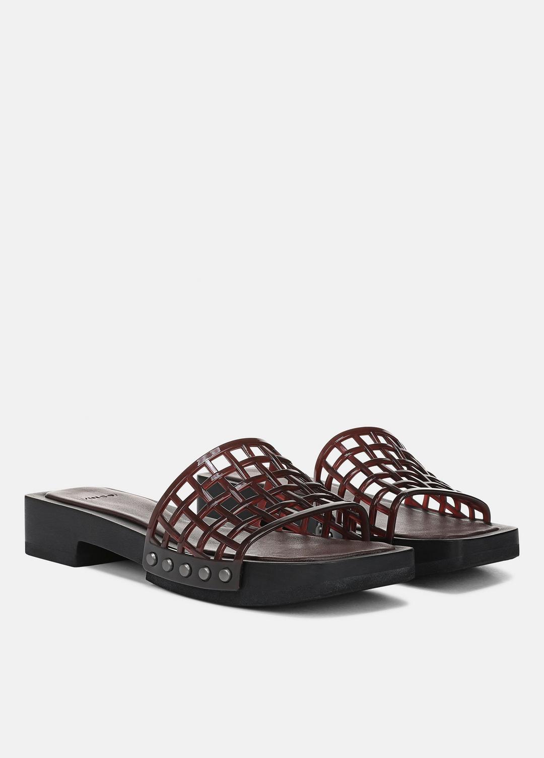 Barbara Jelly Slide Sandal in Sandals - GANACHE | VINCE Women