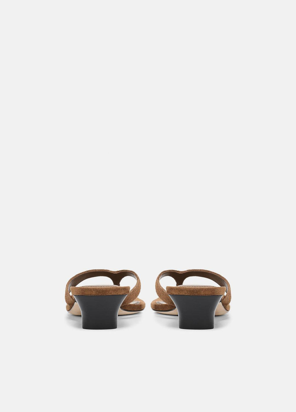 San Juan Suede Heeled Thong Sandal in Sandals - ELMWOOD | VINCE Women