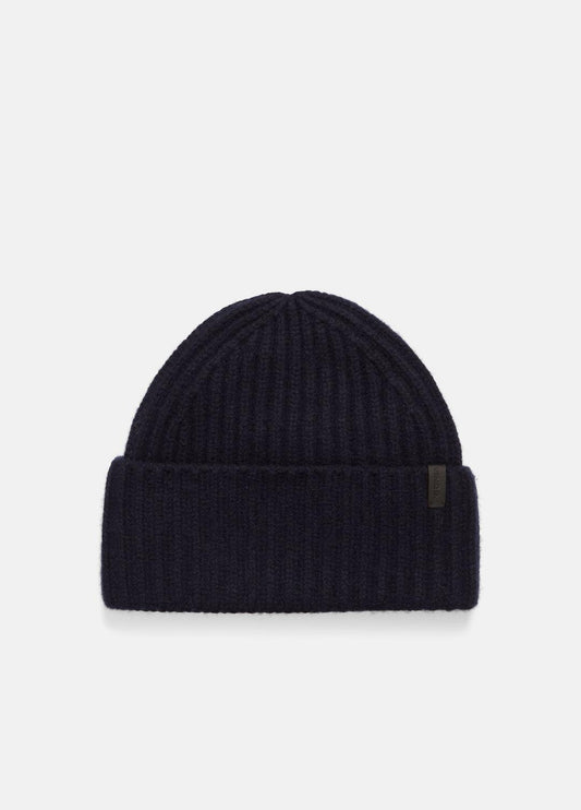 Plush Cashmere Chunky-Knit Beanie in Scarves & Hats - COASTAL BLUE | VINCE Women