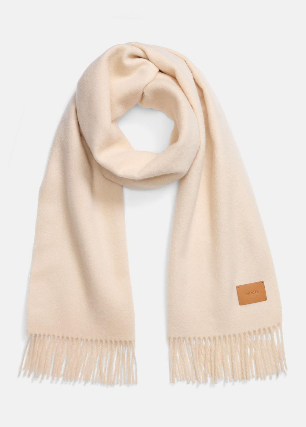 Double-Face Cashmere Scarf in Scarves & Hats - IVORY | VINCE Women