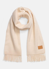 Double-Face Cashmere Scarf in Scarves & Hats - IVORY | VINCE Women