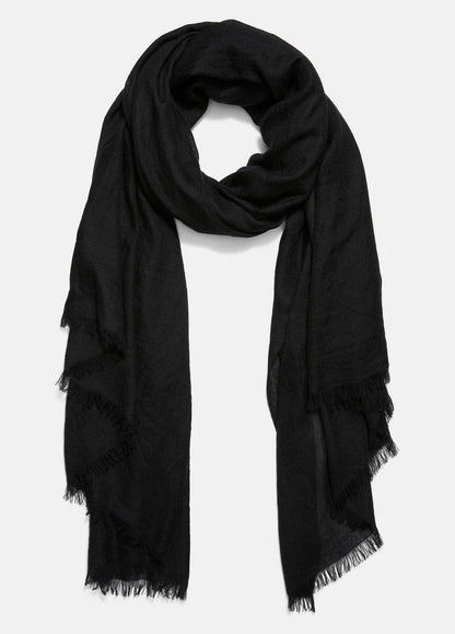 Lightweight Cashmere Scarf in Scarves & Hats - BLACK | VINCE Women