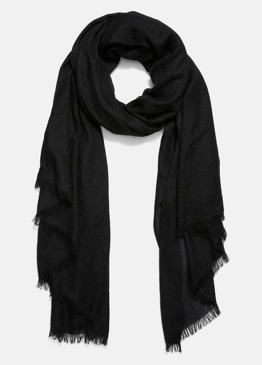 Lightweight Cashmere Scarf in Scarves & Hats - BLACK | VINCE Women