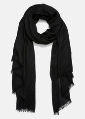 Lightweight Cashmere Scarf in Scarves & Hats - BLACK | VINCE Women