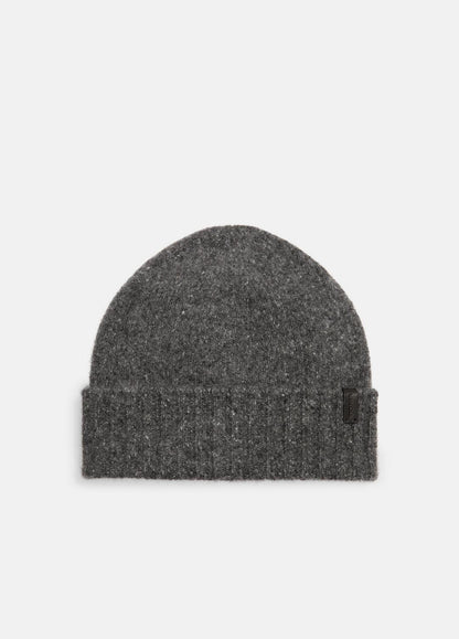 Donegal Cashmere Jersey Beanie in Scarves & Hats - CHARCOAL | VINCE Women