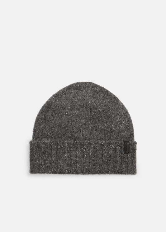 Donegal Cashmere Jersey Beanie in Scarves & Hats - CHARCOAL | VINCE Women