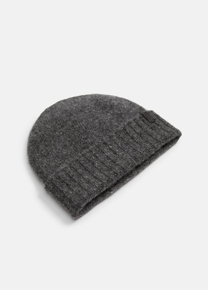 Donegal Cashmere Jersey Beanie in Scarves & Hats - CHARCOAL | VINCE Women