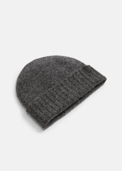 Donegal Cashmere Jersey Beanie in Scarves & Hats - CHARCOAL | VINCE Women