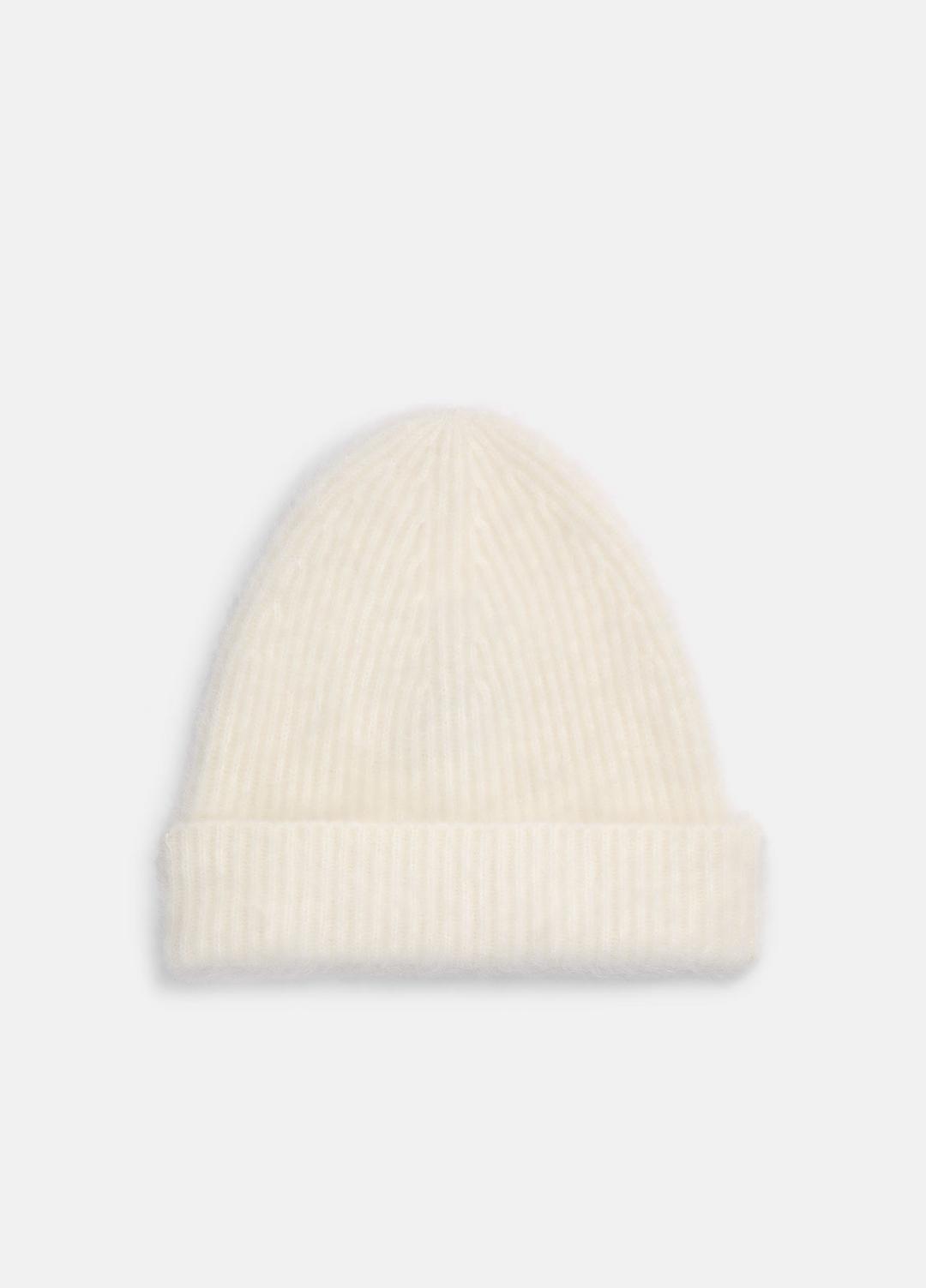 Brushed Cashmere Beanie in Scarves & Hats - IVORY | VINCE Women