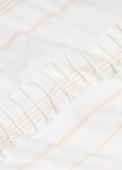 Stripe Cotton-Cashmere Wrap in Scarves & Hats - WHITE/TUSK | VINCE Women