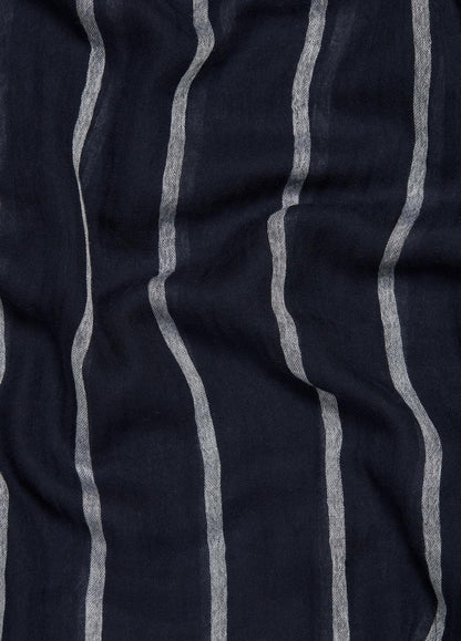 Cotton Gauze Awning Stripe Scarf in Scarves & Hats - COASTAL BLUE/OPTIC WHITE | VINCE Women