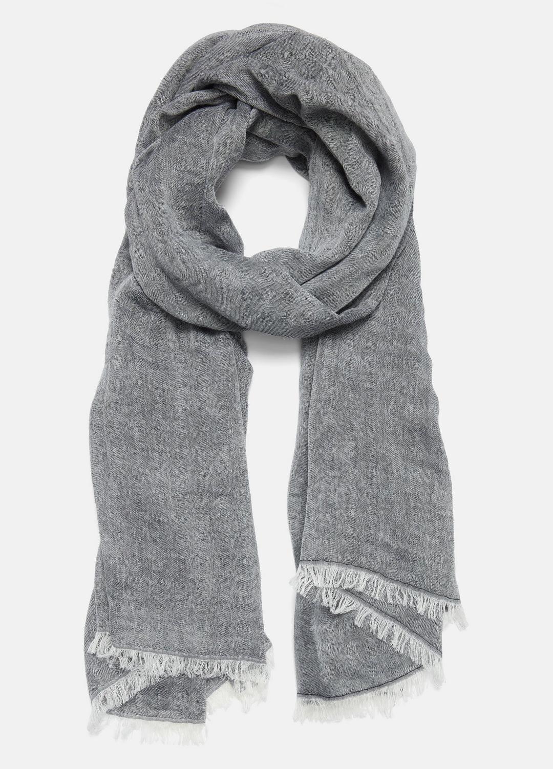 Cotton Gauze Bi-Color Scarf in Scarves & Hats - PAPYRUS/COASTAL BLUE | VINCE Women