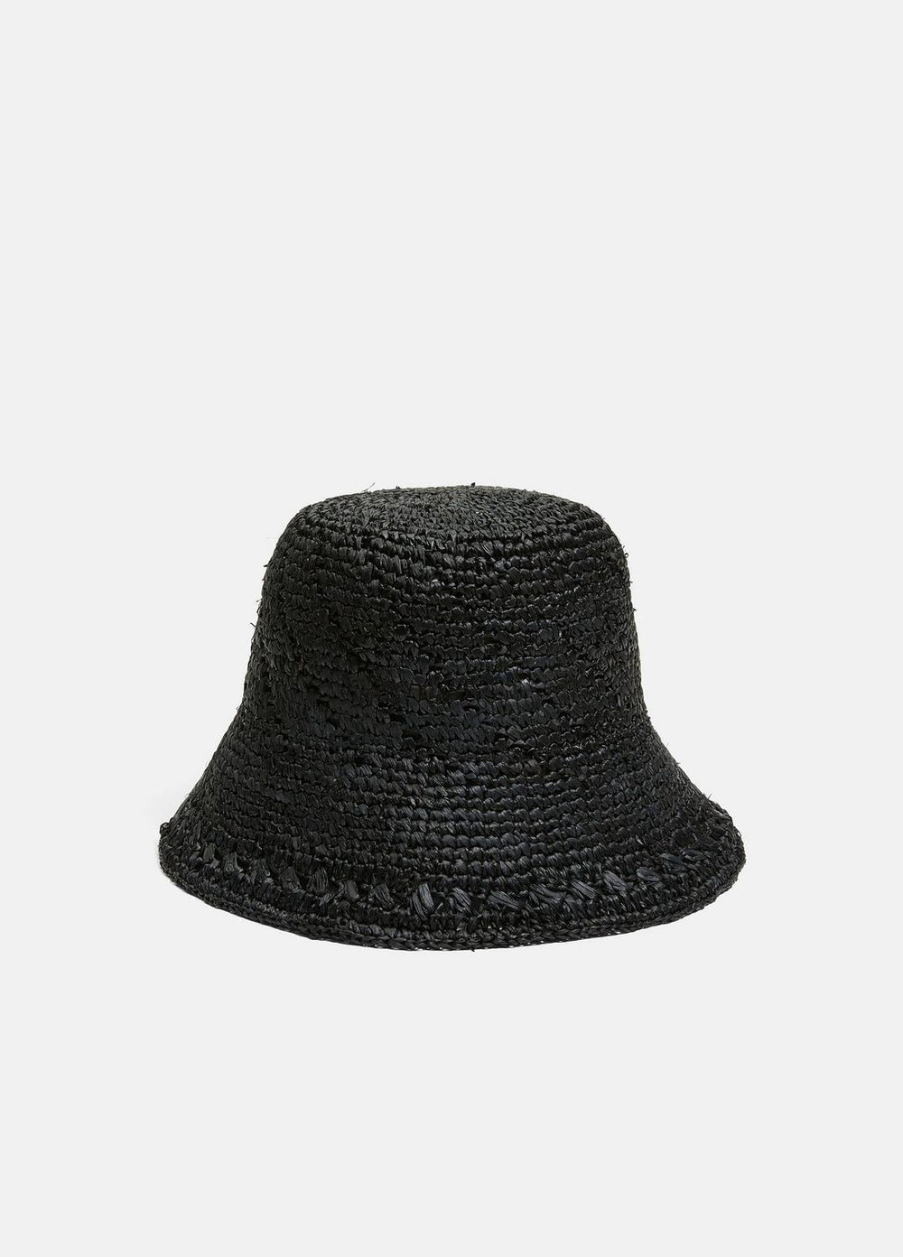 Straw Bucket Hat in Scarves & Hats - BLACK | VINCE Women