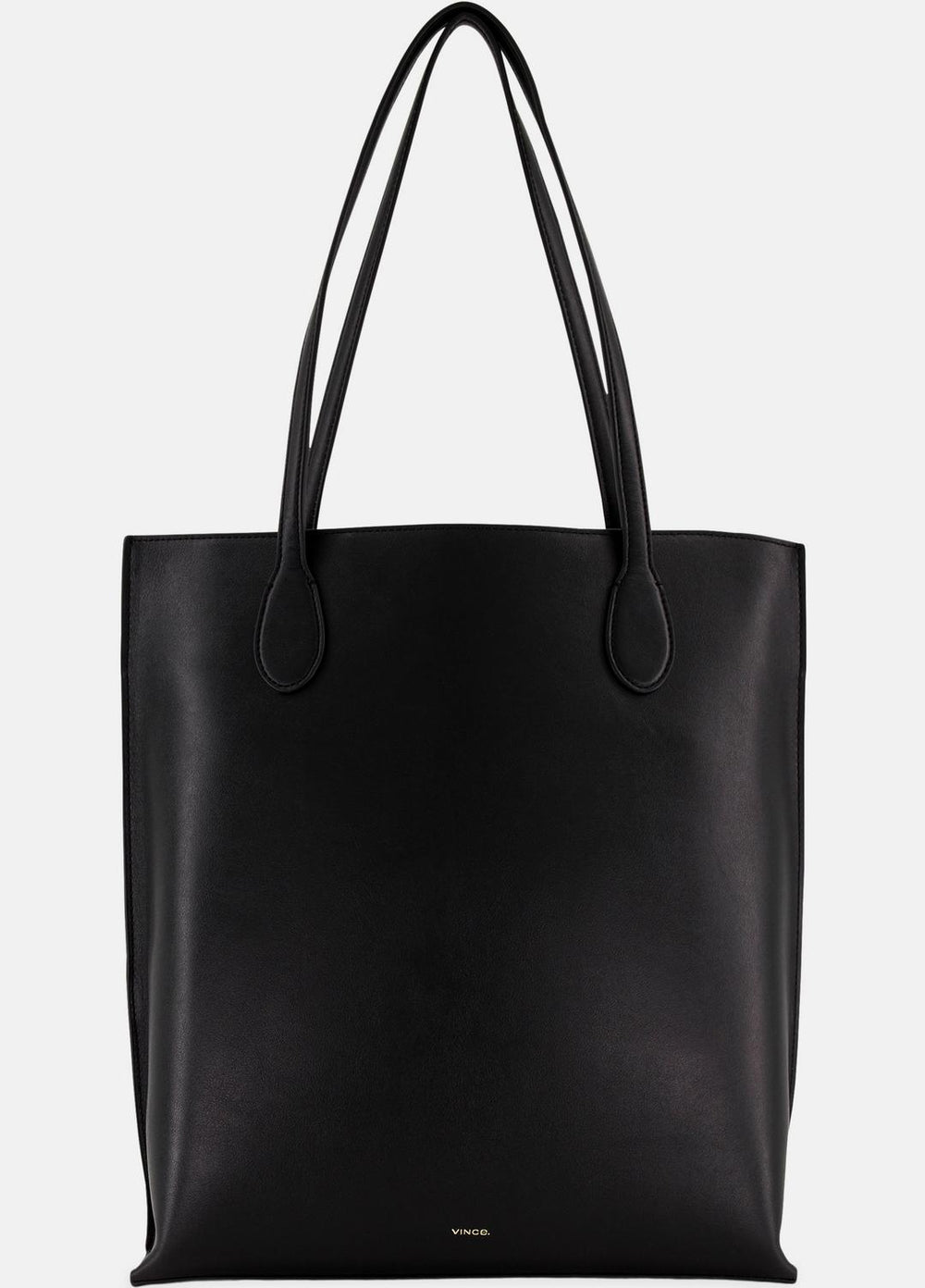 Athene Nappa Leather Tote in Handbags - BLACK | VINCE Women