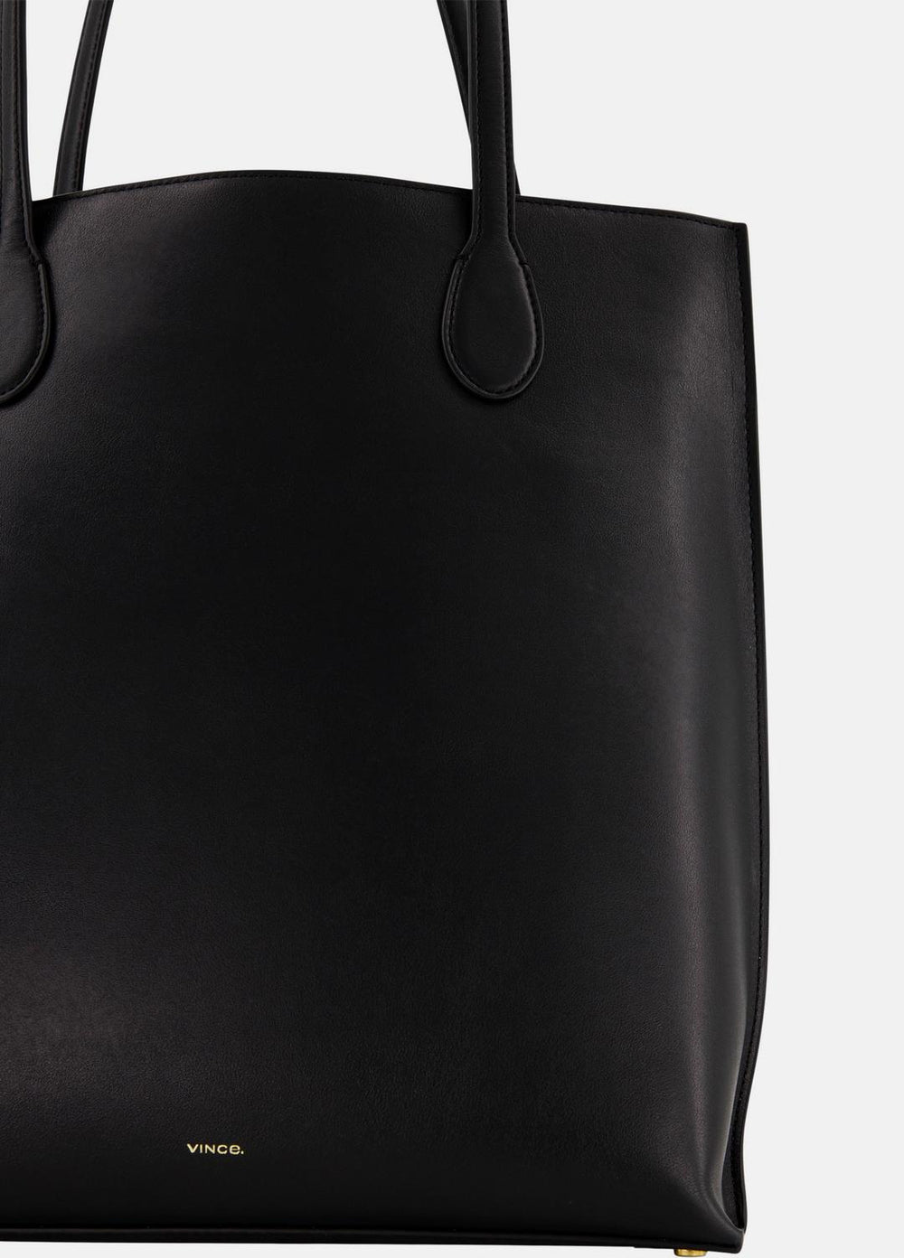 Athene Nappa Leather Tote in Handbags - BLACK | VINCE Women