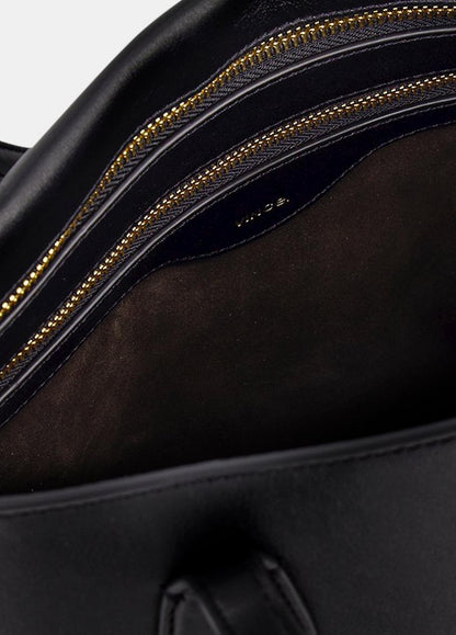 Athene Nappa Leather Tote in Handbags - BLACK | VINCE Women