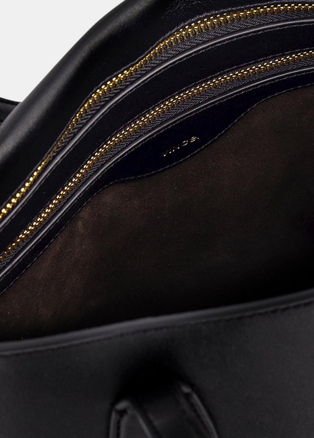 Athene Nappa Leather Tote in Handbags - BLACK | VINCE Women