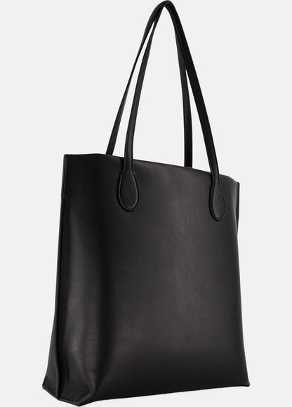 Athene Nappa Leather Tote in Handbags - BLACK | VINCE Women