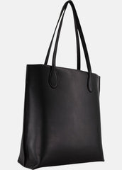 Athene Nappa Leather Tote in Handbags - BLACK | VINCE Women