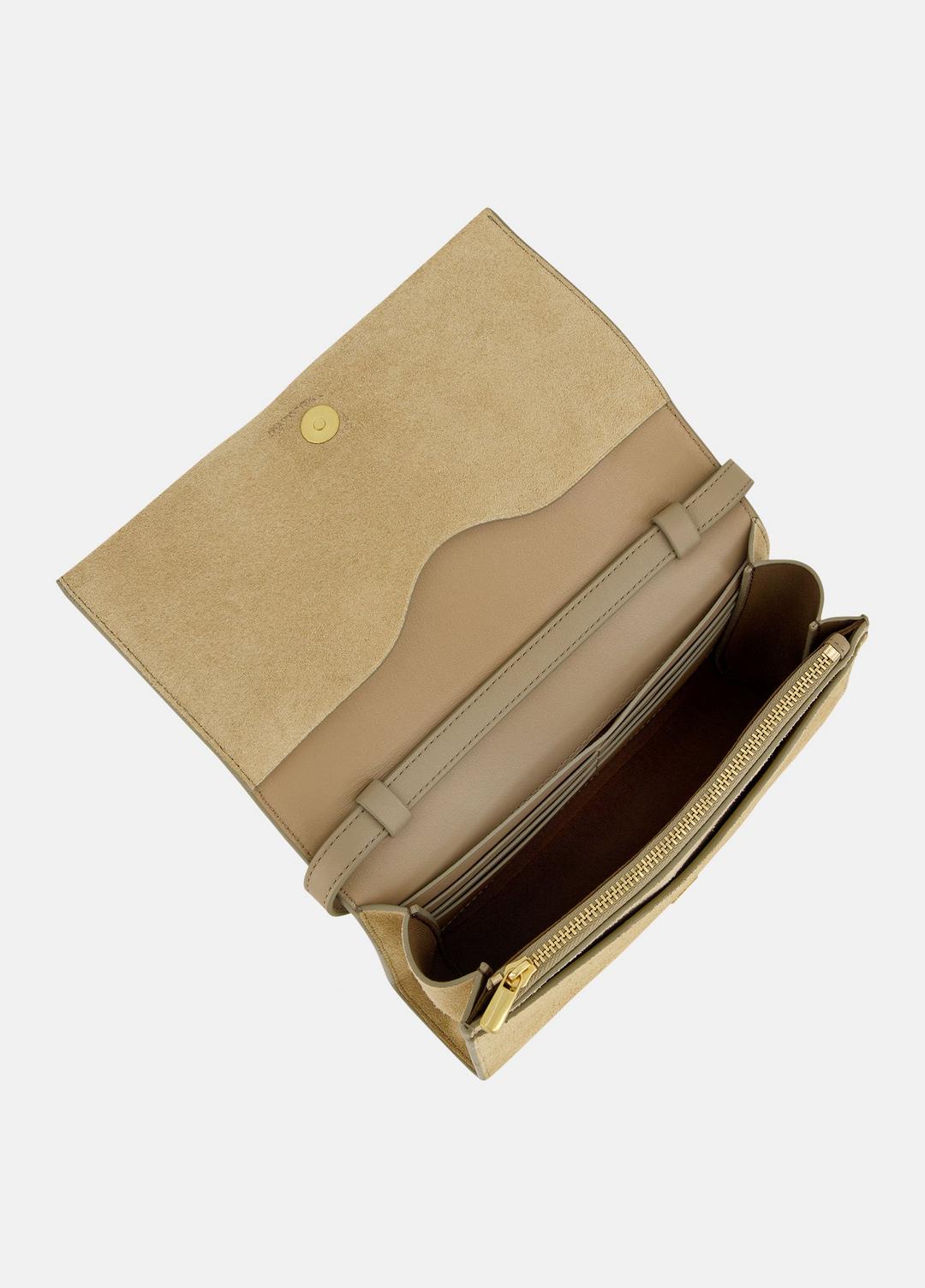 Suede Crossbody Wallet in Leather & Suede - SANDTRAIL | VINCE Women