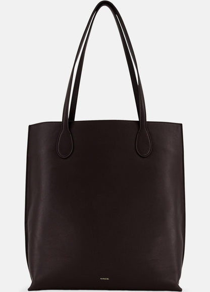 Athene Nappa Leather Tote in Handbags - CACAO | VINCE Women