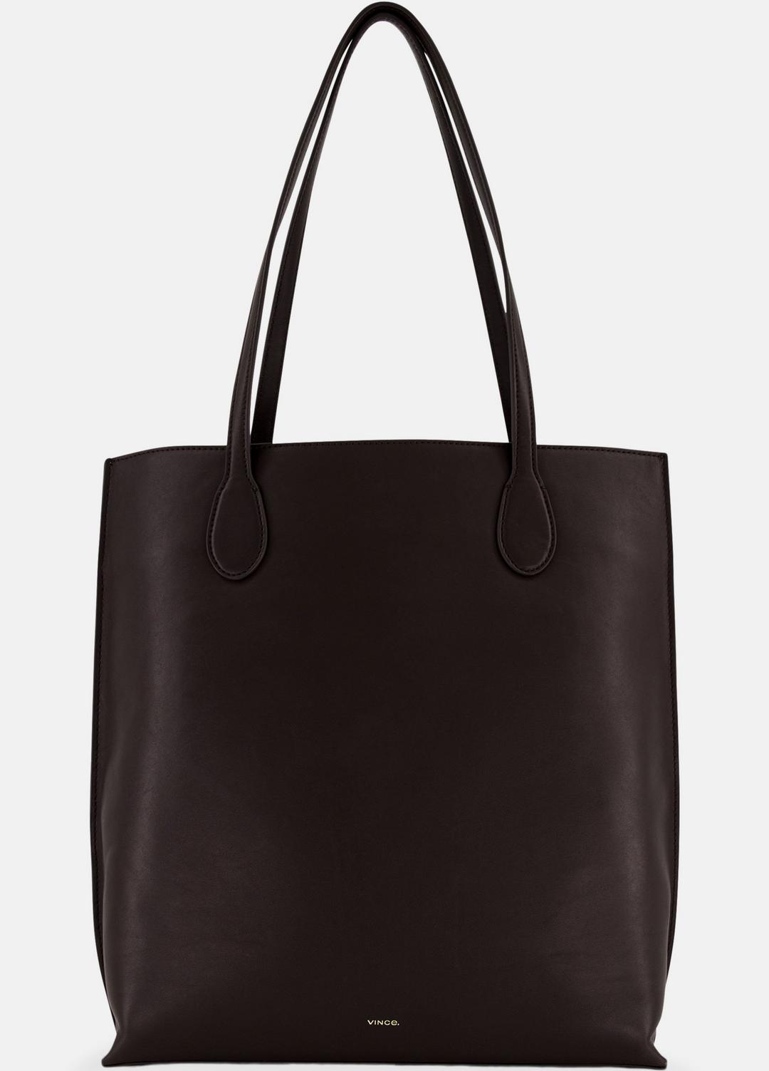 Athene Nappa Leather Tote in Handbags - CACAO | VINCE Women