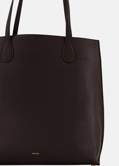 Athene Nappa Leather Tote in Handbags - CACAO | VINCE Women