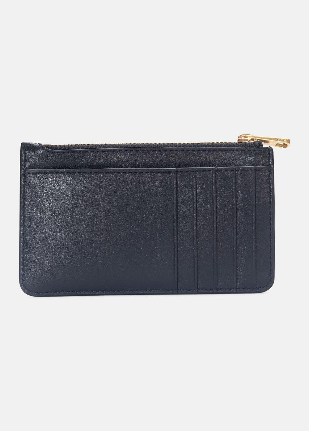 Leather Zip-Top Card Case in Handbags - BLACK | VINCE Women