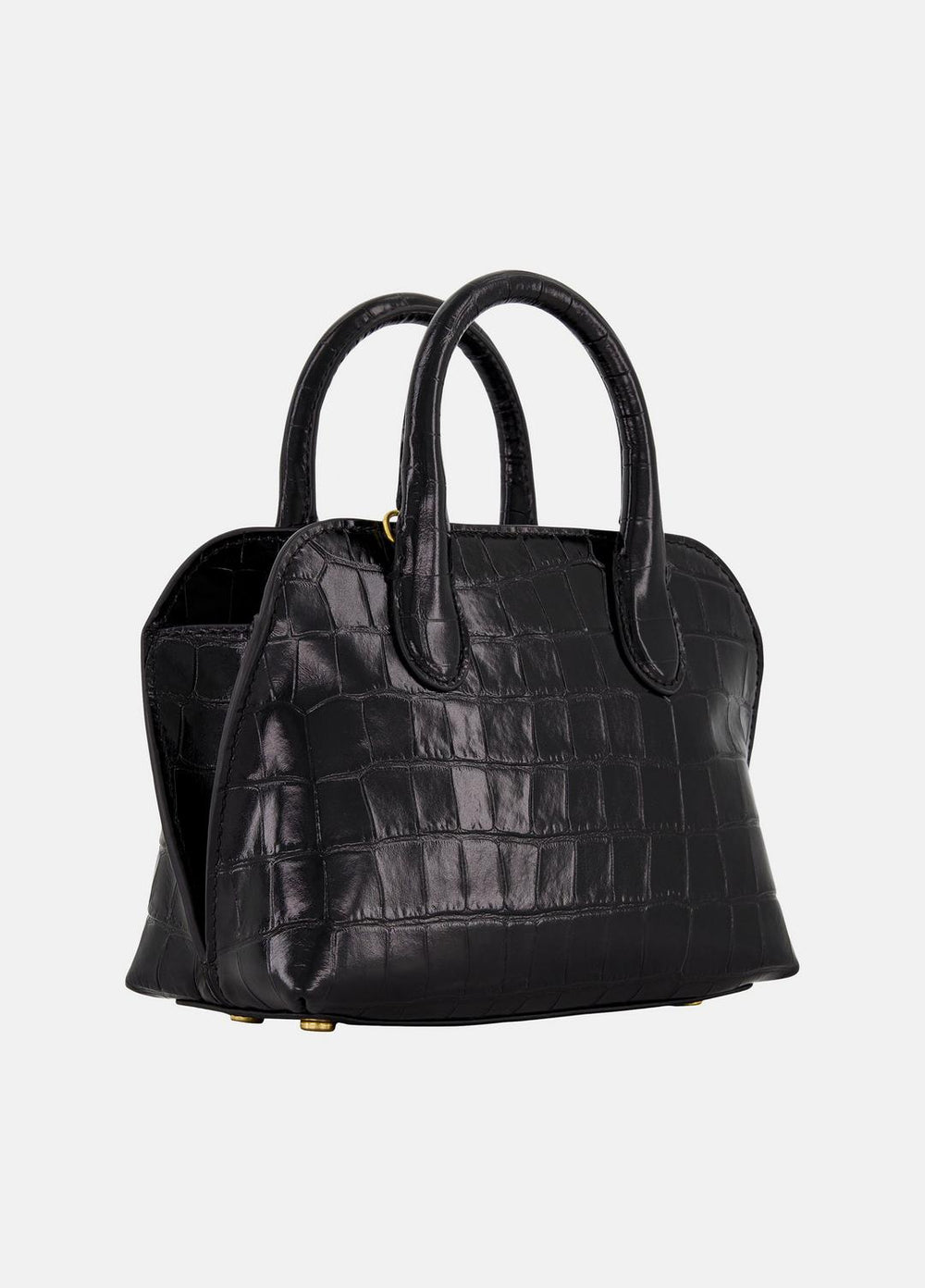 Delphine Croc-Embossed Leather Mini Bag in Matching Sets - BLACK | VINCE Women