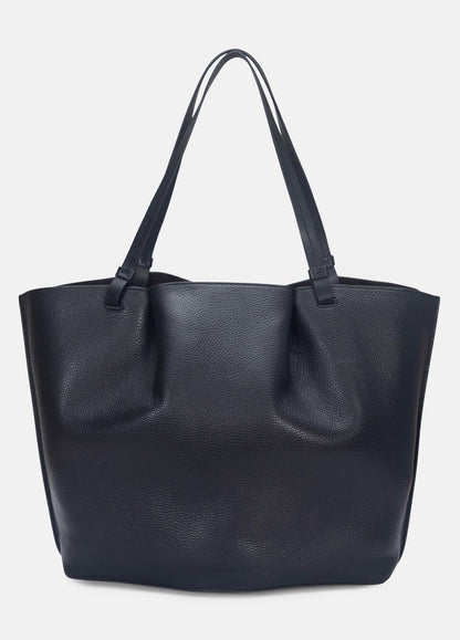 Ava Leather Tote in Handbags - BLACK | VINCE Women