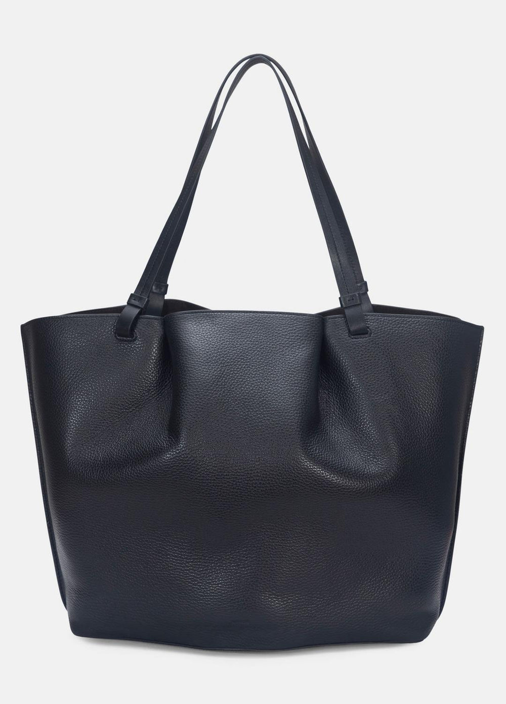 Ava Leather Tote in Handbags - BLACK | VINCE Women
