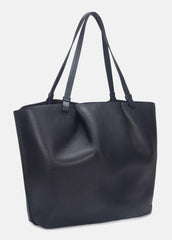 Ava Leather Tote in Handbags - BLACK | VINCE Women