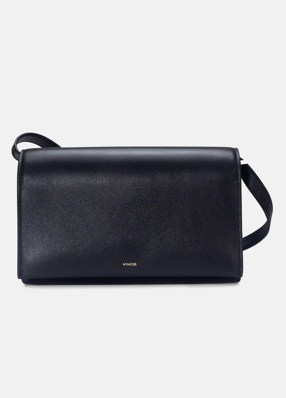 Leather Crossbody Wallet in Handbags - BLACK | VINCE Women