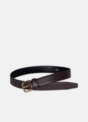 Women’s 32mm Stitched Leather Belt in Belts - CACAO BROWN | VINCE Women