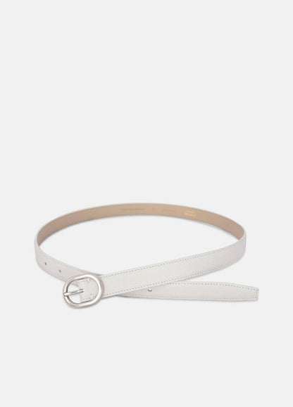 Women’s 20mm Stitched Lizard-Embossed Leather Belt in Belts - HORCHATA | VINCE Women