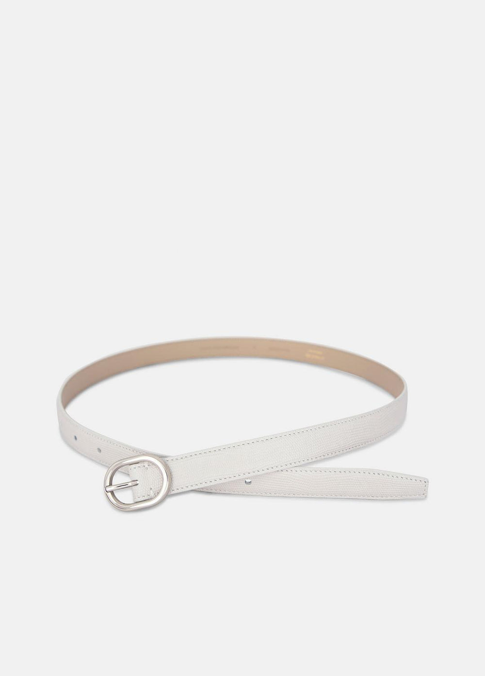 Women’s 20mm Stitched Lizard-Embossed Leather Belt in Belts - HORCHATA | VINCE Women