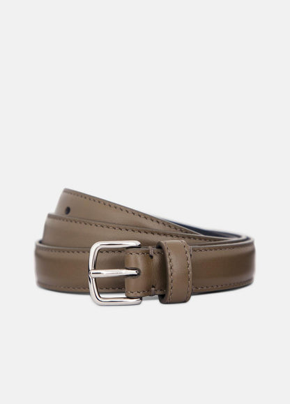 Women’s 20mm Stitched Leather Belt in Belts - HAZEL VINE | VINCE Women