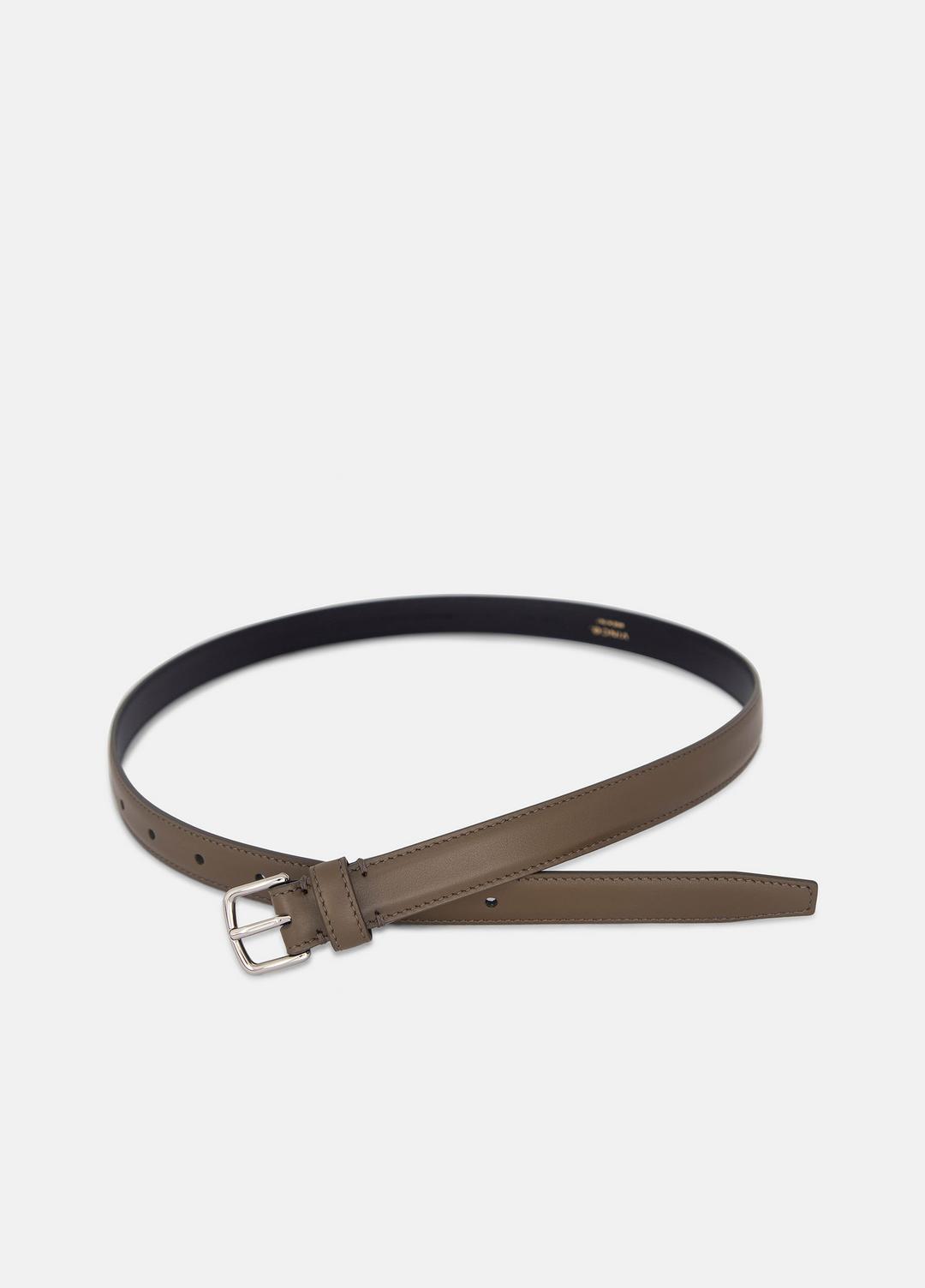 Women’s 20mm Stitched Leather Belt in Belts - HAZEL VINE | VINCE Women