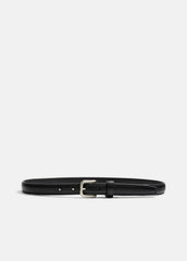 Women's Skinny Leather Belt in Accessories - BLACK | VINCE Women