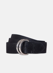 Women’s 30mm Webbing D-Ring Belt in Belts - BLACK | VINCE Women