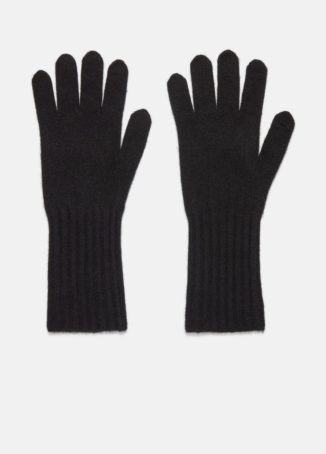 Plush Cashmere Gloves in Gloves - BLACK | VINCE Women