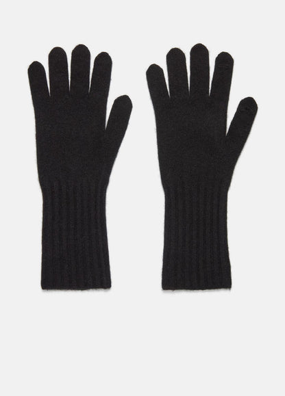 Plush Cashmere Gloves in Gloves - BLACK | VINCE Women