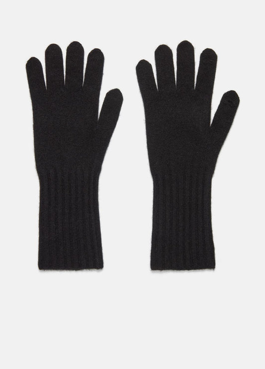 Plush Cashmere Gloves in Gloves - BLACK | VINCE Women