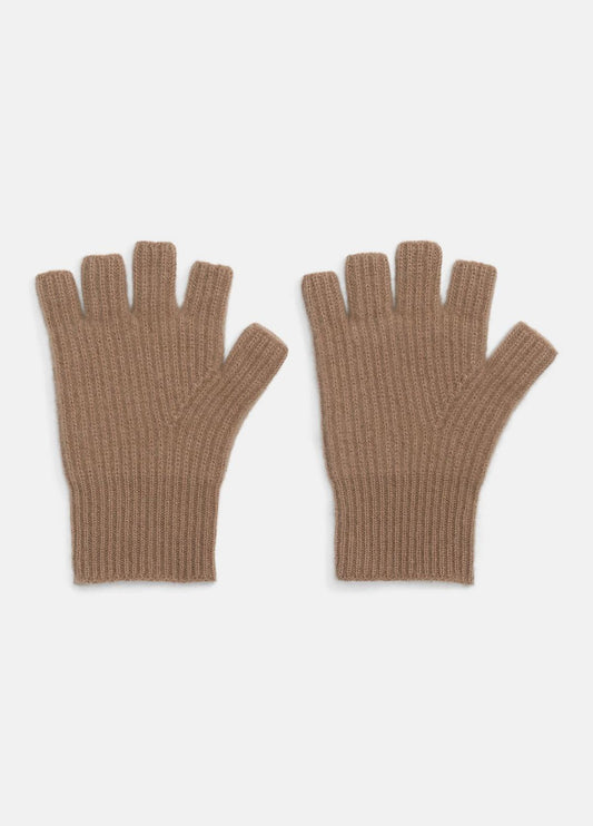 Plush Cashmere Rib-Knit Fingerless Glove in Gloves - BISCOTTI | VINCE Women