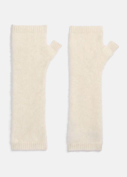 Brushed Cashmere Arm Warmers in Gloves - IVORY | VINCE Women